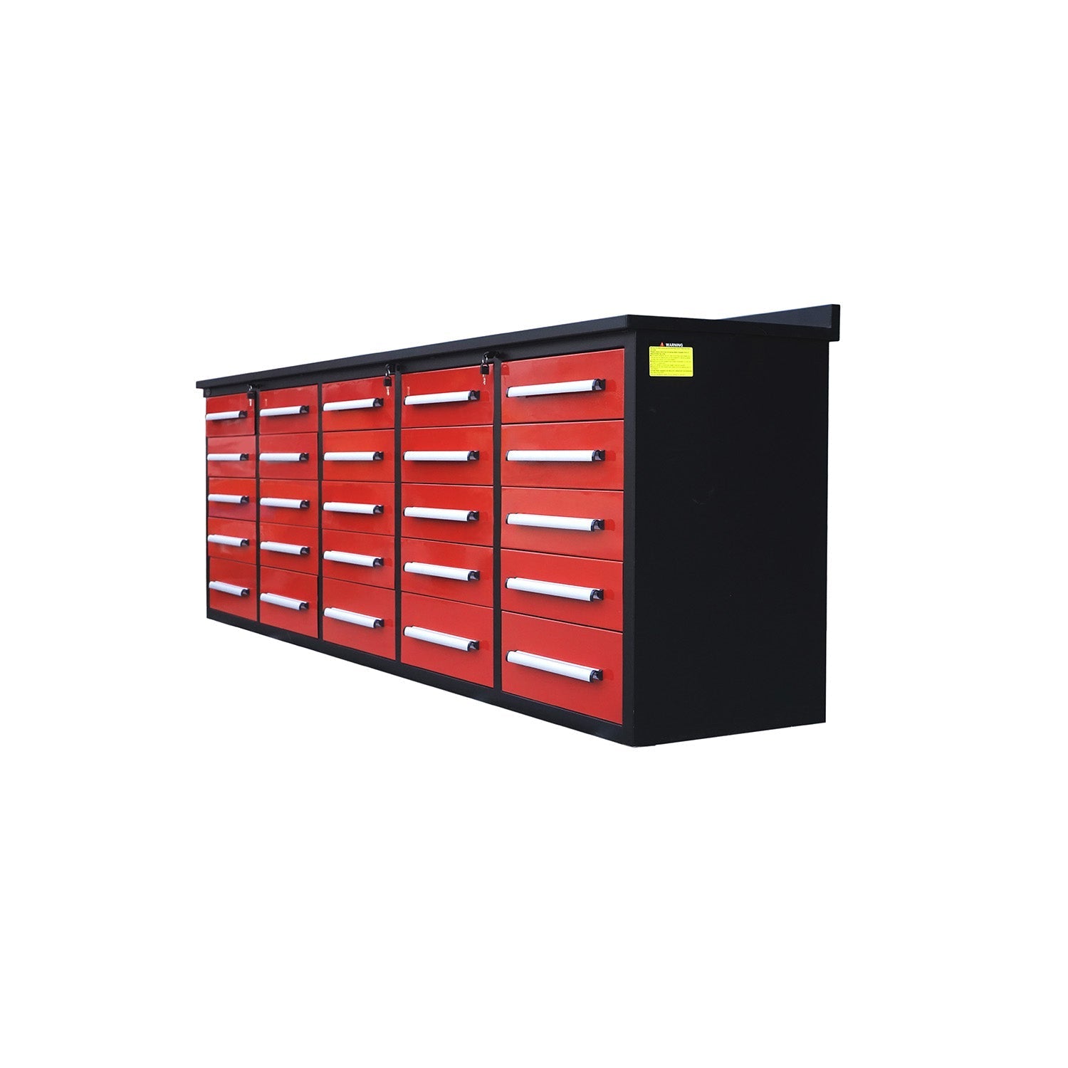 10 ft Heavy Duty Workbench with 25 Drawers - Garage Rebel