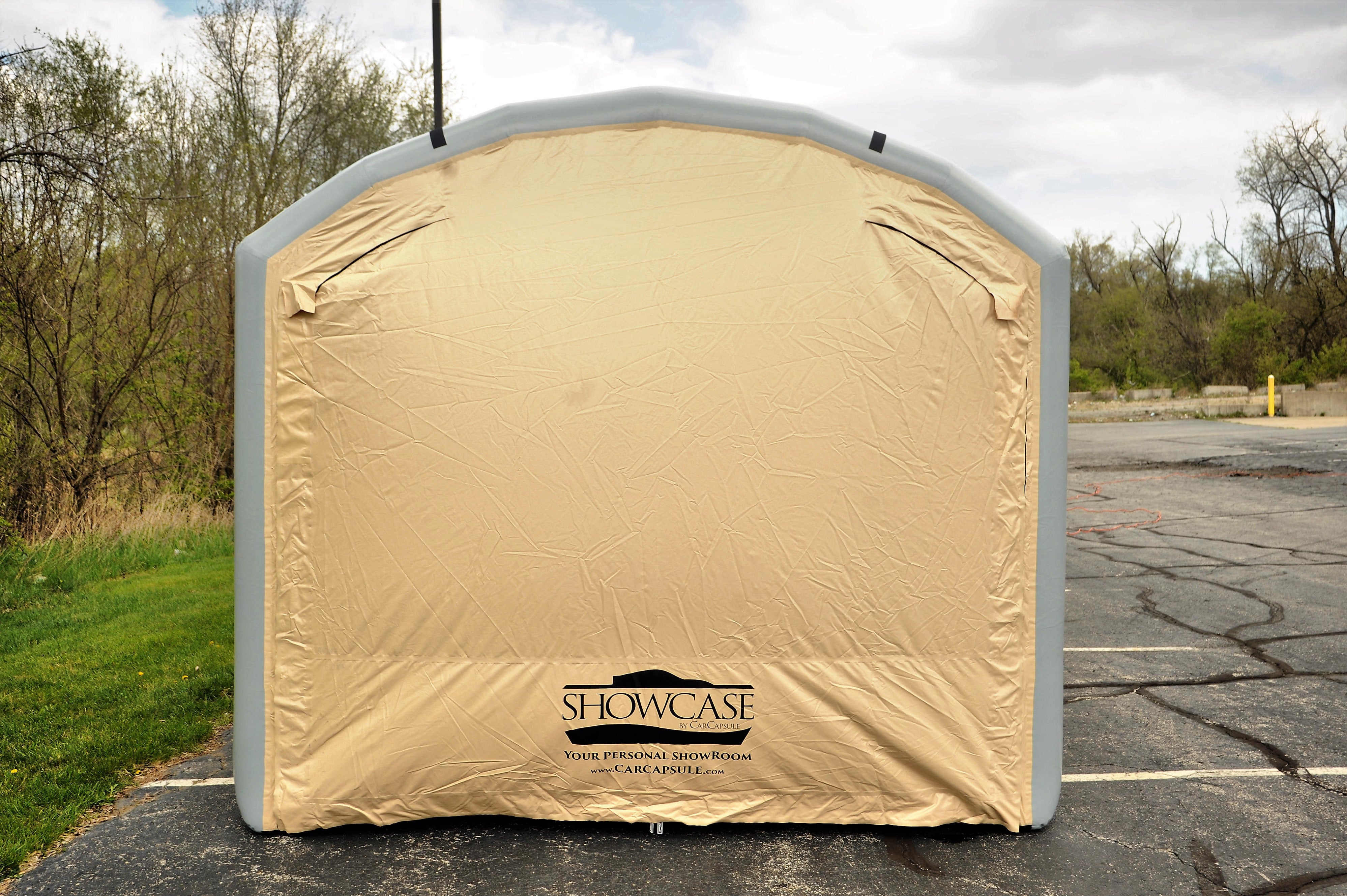 20' Arched Roof 9' High Outdoor Showcase (20x10x7' with 9' Arch) (84" Drive In Height & 96" Drive In Width) BACKORDER ETA 9-20