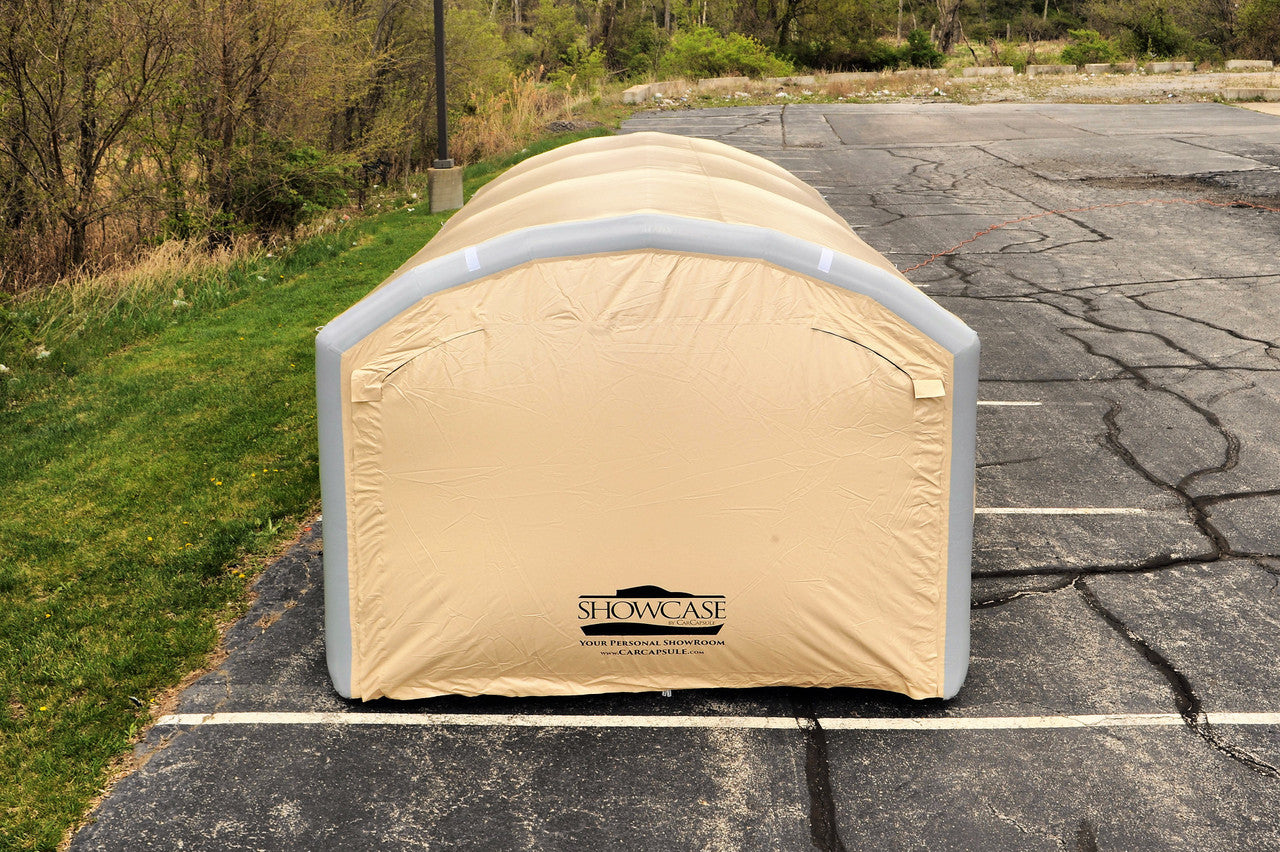 20' Arched Roof 8' High Outdoor Showcase (20x10x6' with 8' Arch) (72" Drive In Height & 96" Drive In Width) BACKORDER ETA 9-20