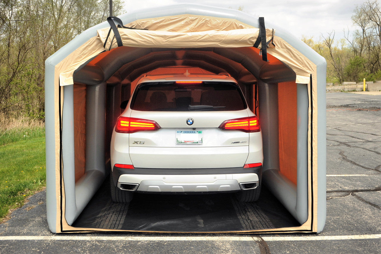 20' Arched Roof 8' High Outdoor Showcase (20x10x6' with 8' Arch) (72" Drive In Height & 96" Drive In Width) BACKORDER ETA 9-20