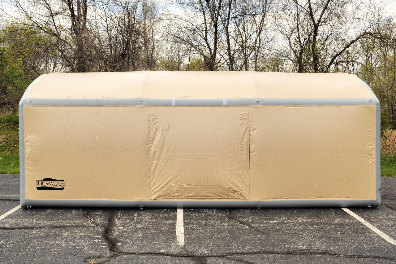 20' Arched Roof 8' High Outdoor Showcase (20x10x6' with 8' Arch) (72" Drive In Height & 96" Drive In Width) BACKORDER ETA 9-20