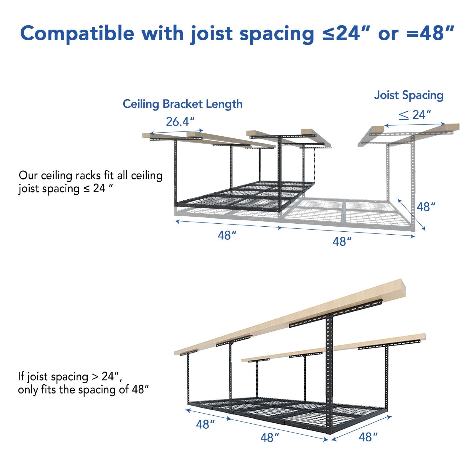 Classic Series Overhead Garage Storage Rack