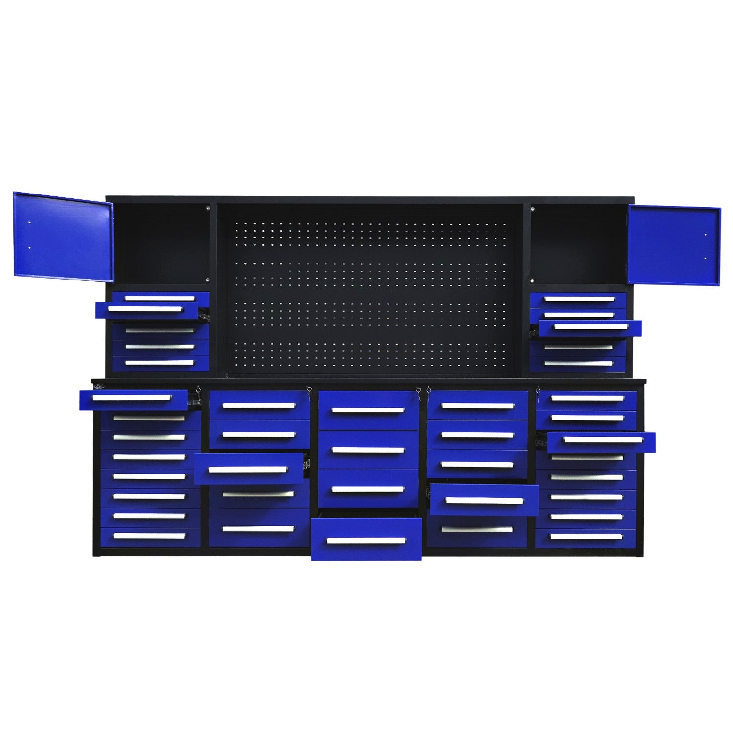 10ft Garage Cabinet (40 Drawers, 2 Cabinets & 1 Pegboard) - Garage Rebel