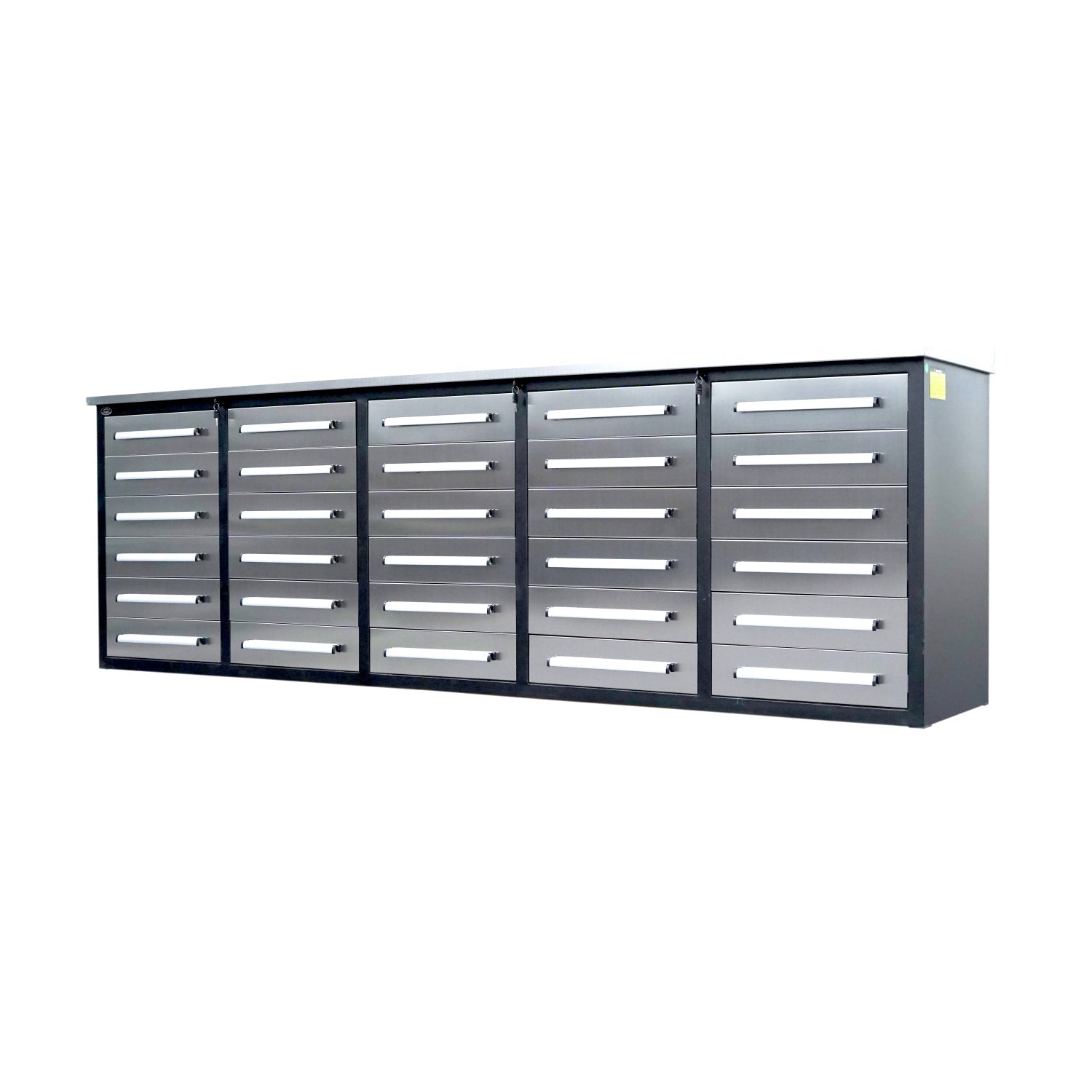 10ft Workbench Storage Cabinet with 30 Drawers - Garage Rebel