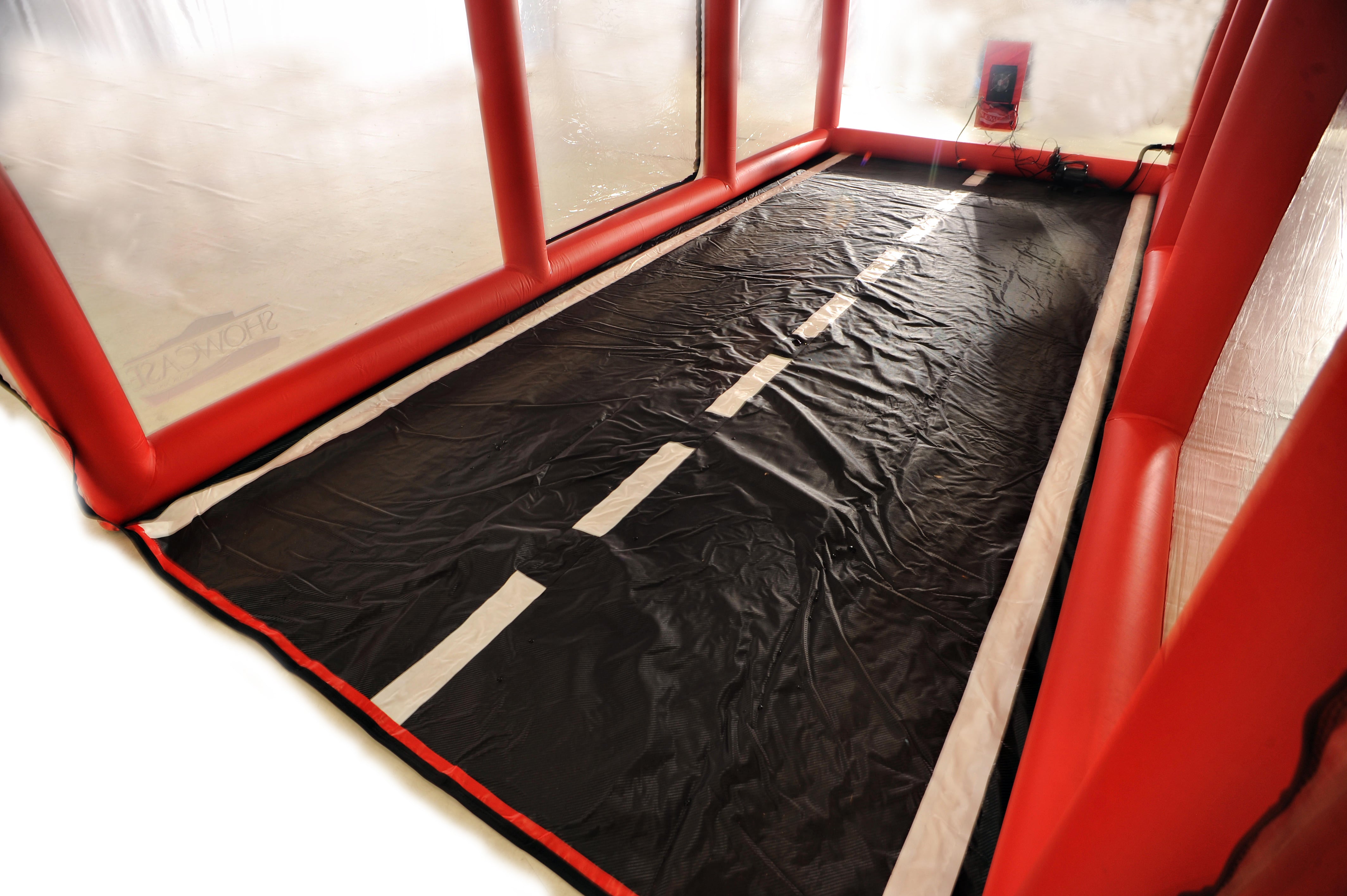 18' Red Scorcher Series Showcase includes the LED KIT, Intellicharger, Road Emblazoned Floor (Patent Pending) BACKORDER ETA 9-30