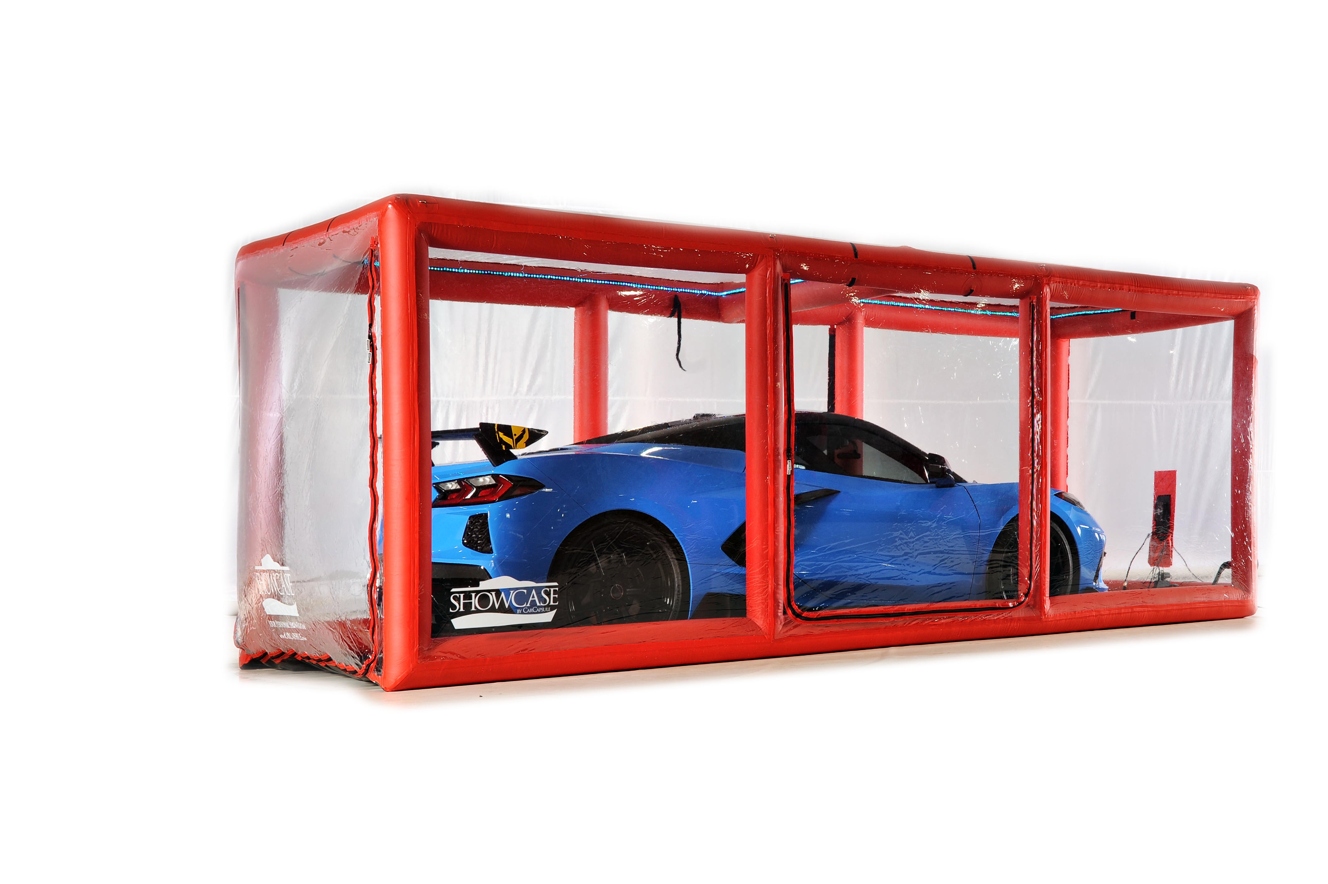 18' Red Scorcher Series Showcase includes the LED KIT, Intellicharger, Road Emblazoned Floor (Patent Pending) BACKORDER ETA 9-30