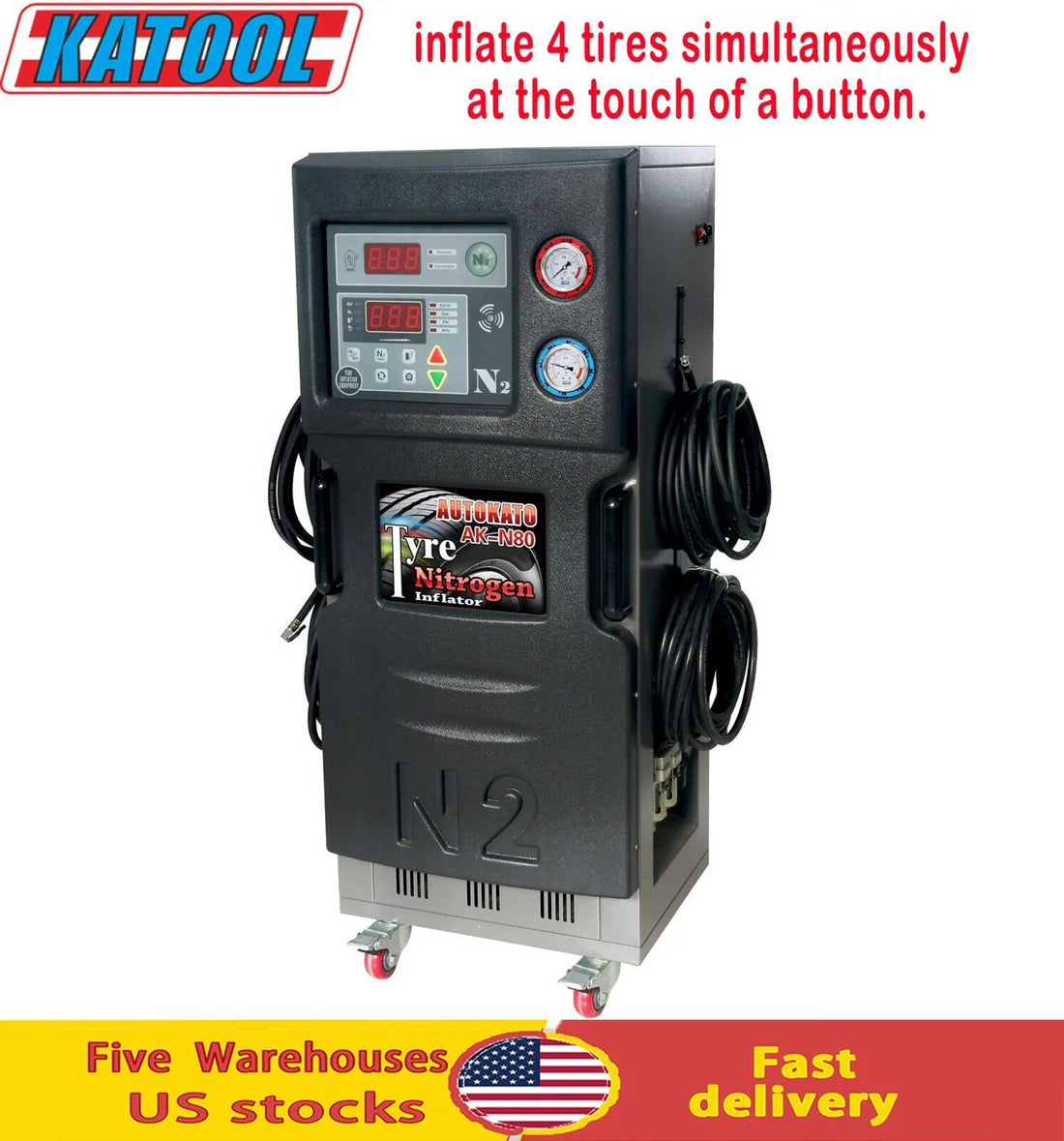 KATOOL Tire Nitrogen Generator AK-N80 Garage equipment Tire Inflator
