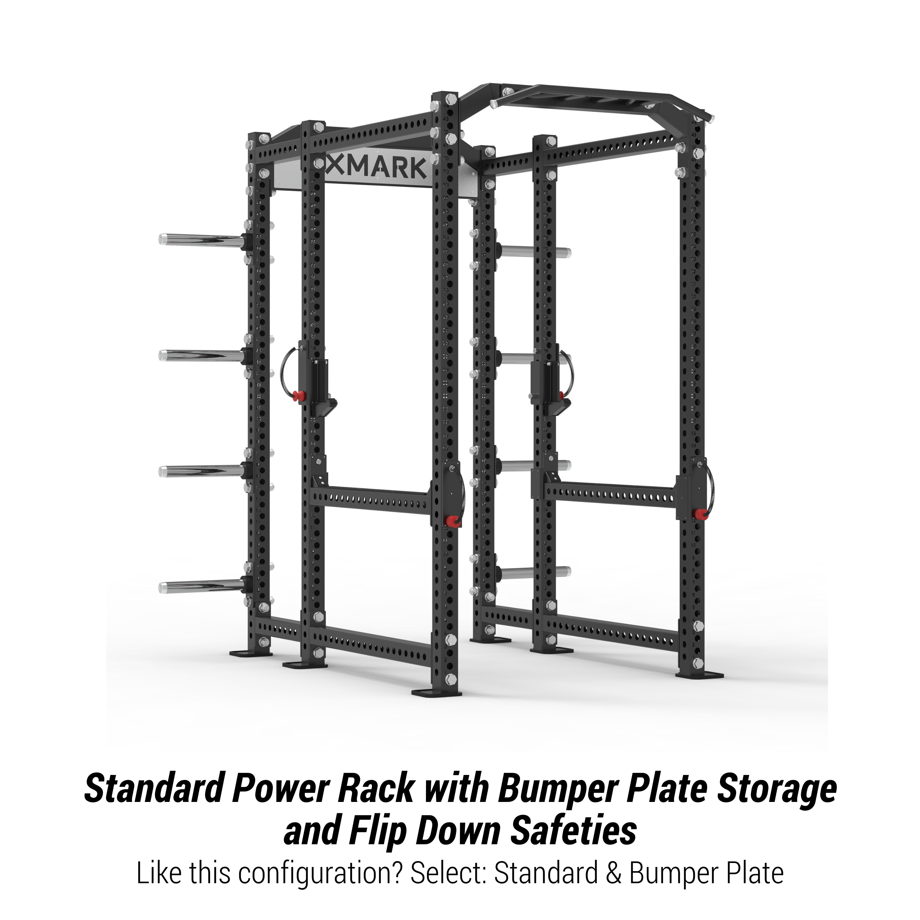 Viper Power Rack with Storage & Flip Down Safeties