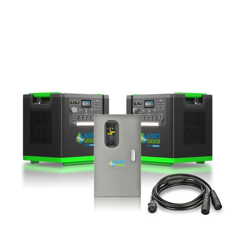Nature's Generator Lithium 6000 and Transfer Switch