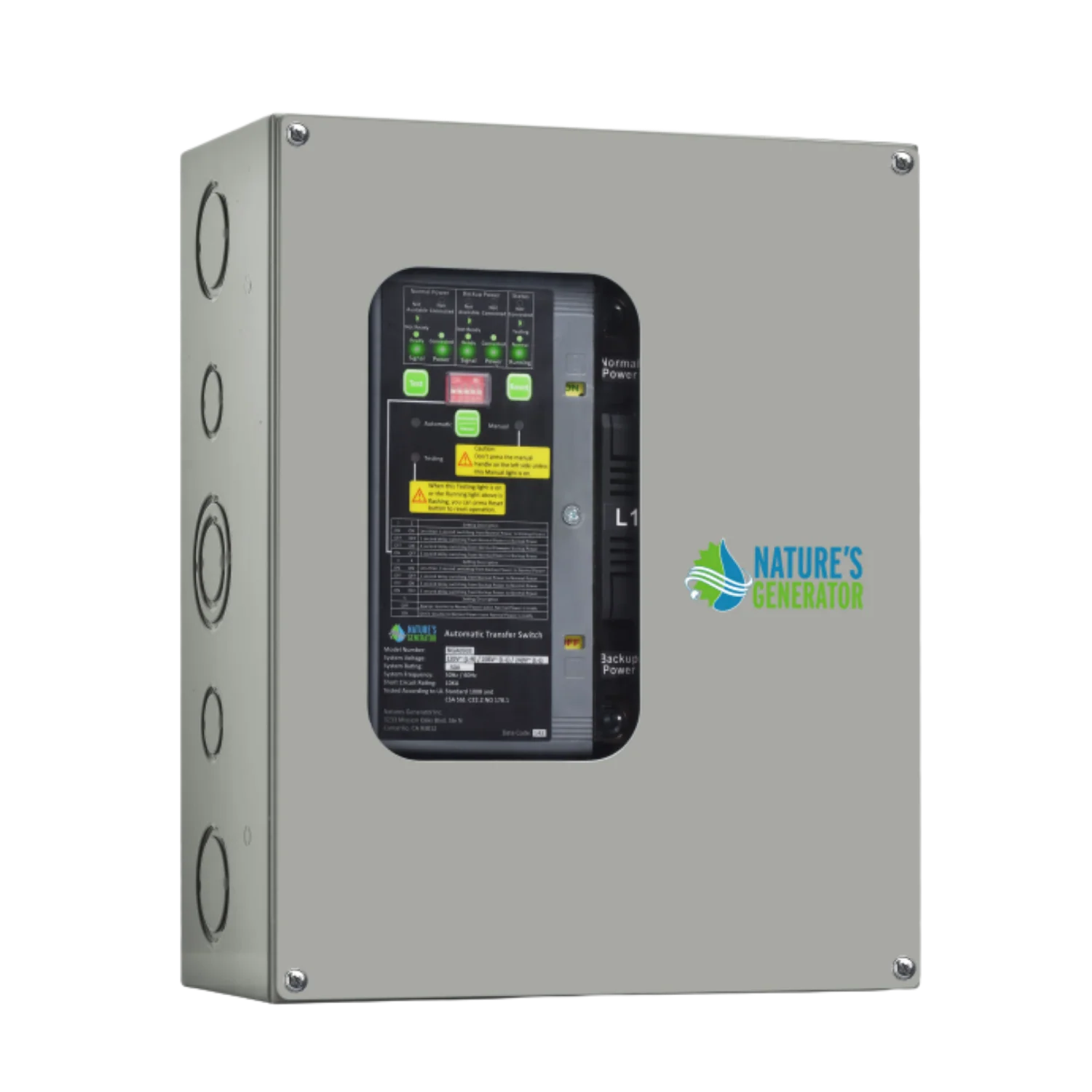 50A Compact Automatic Transfer Switch for Home, RV & Marine
