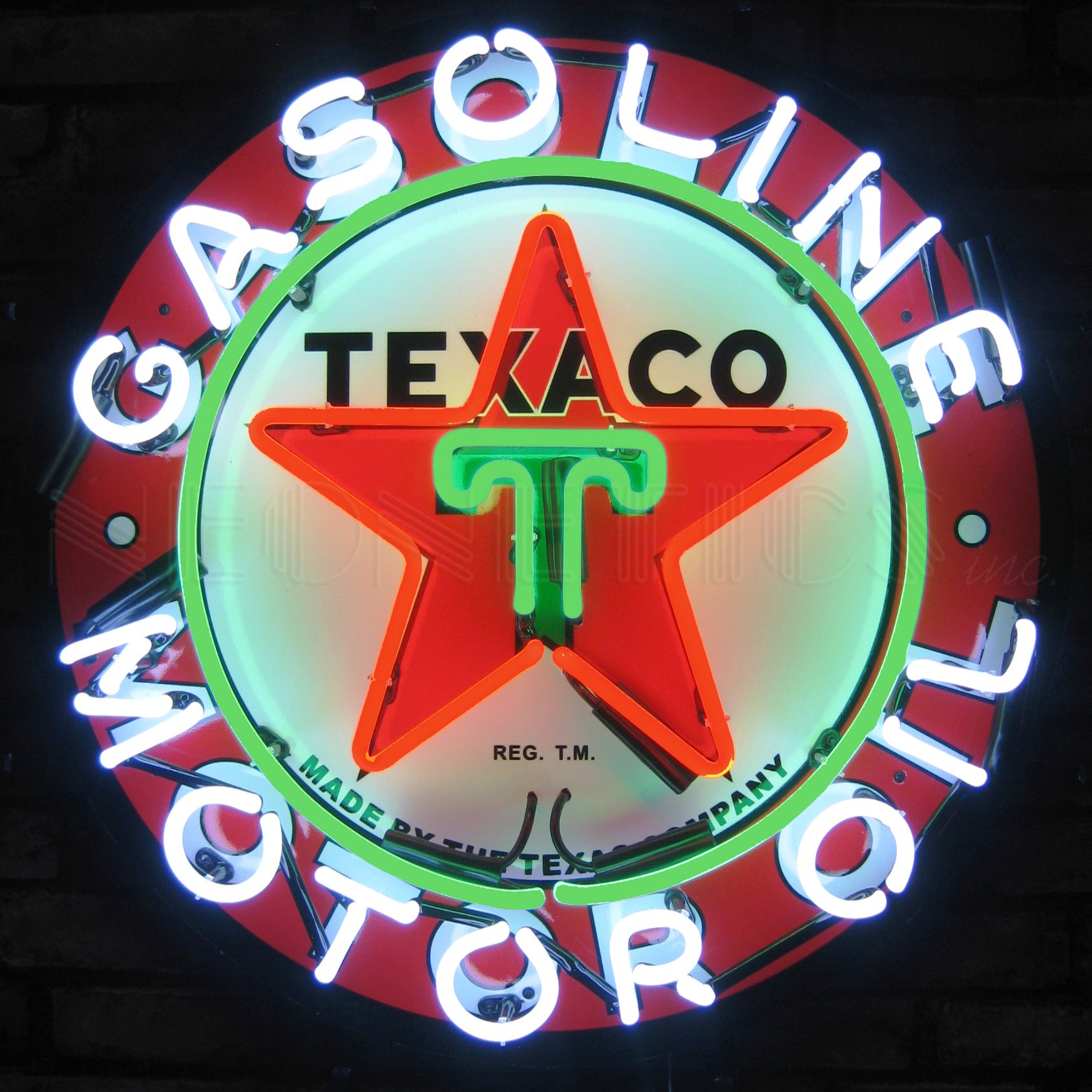 TEXACO GASOLINE NEON SIGN