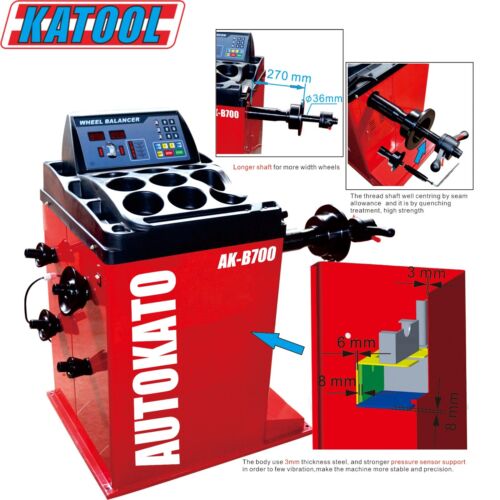 Combo 7: Tire Changer KT-T810 & Wheel Balancer KT-B700 w/ adaptors