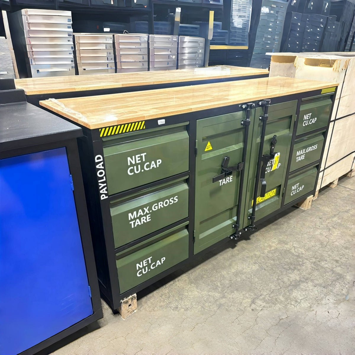 6.5ft Workbench Cabinet with 6 Drawers - Garage Rebel