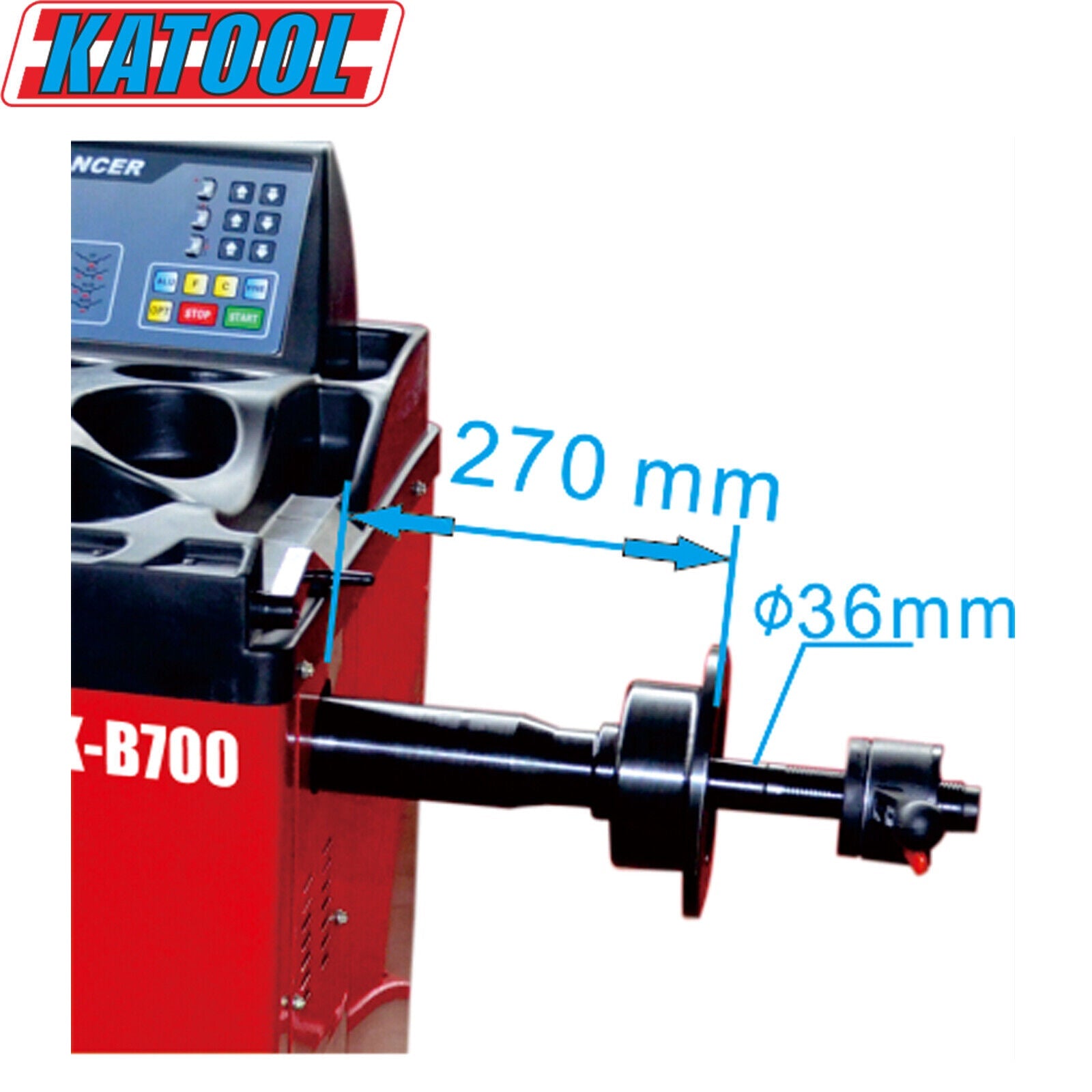 Katool KT-T800 & KT-B700 Tire Changer and Balancer Combo w/ adaptors