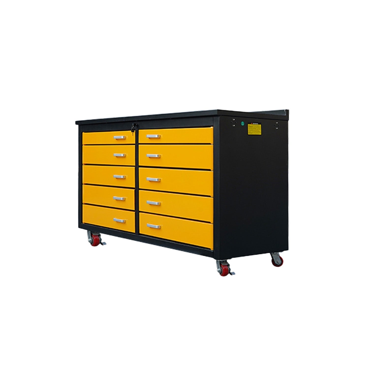 6ft Heavy Duty Mobile Workbench with 10 Drawers - Garage Rebel