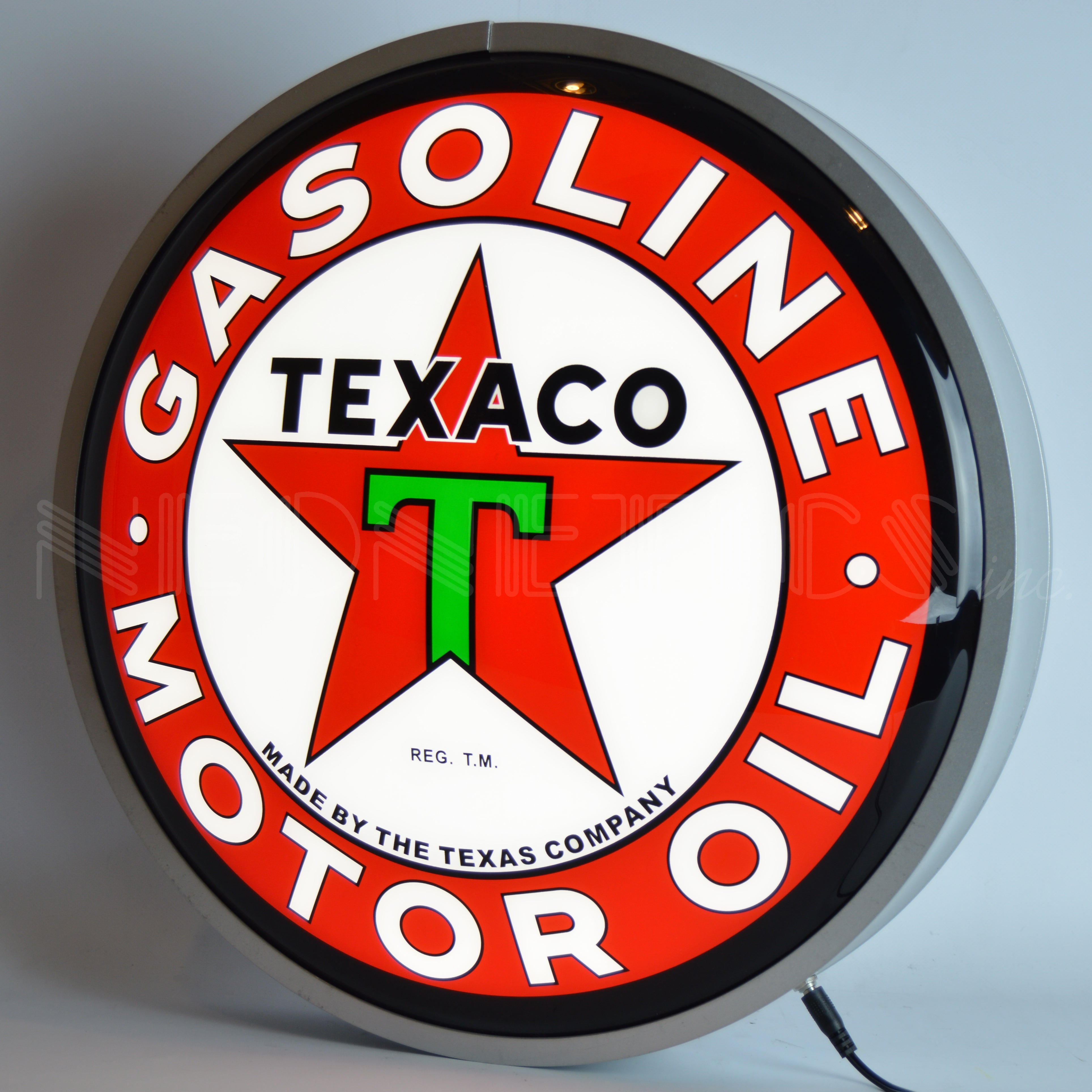 TEXACO MOTOR OIL 15 INCH BACKLIT LED LIGHTED SIGN