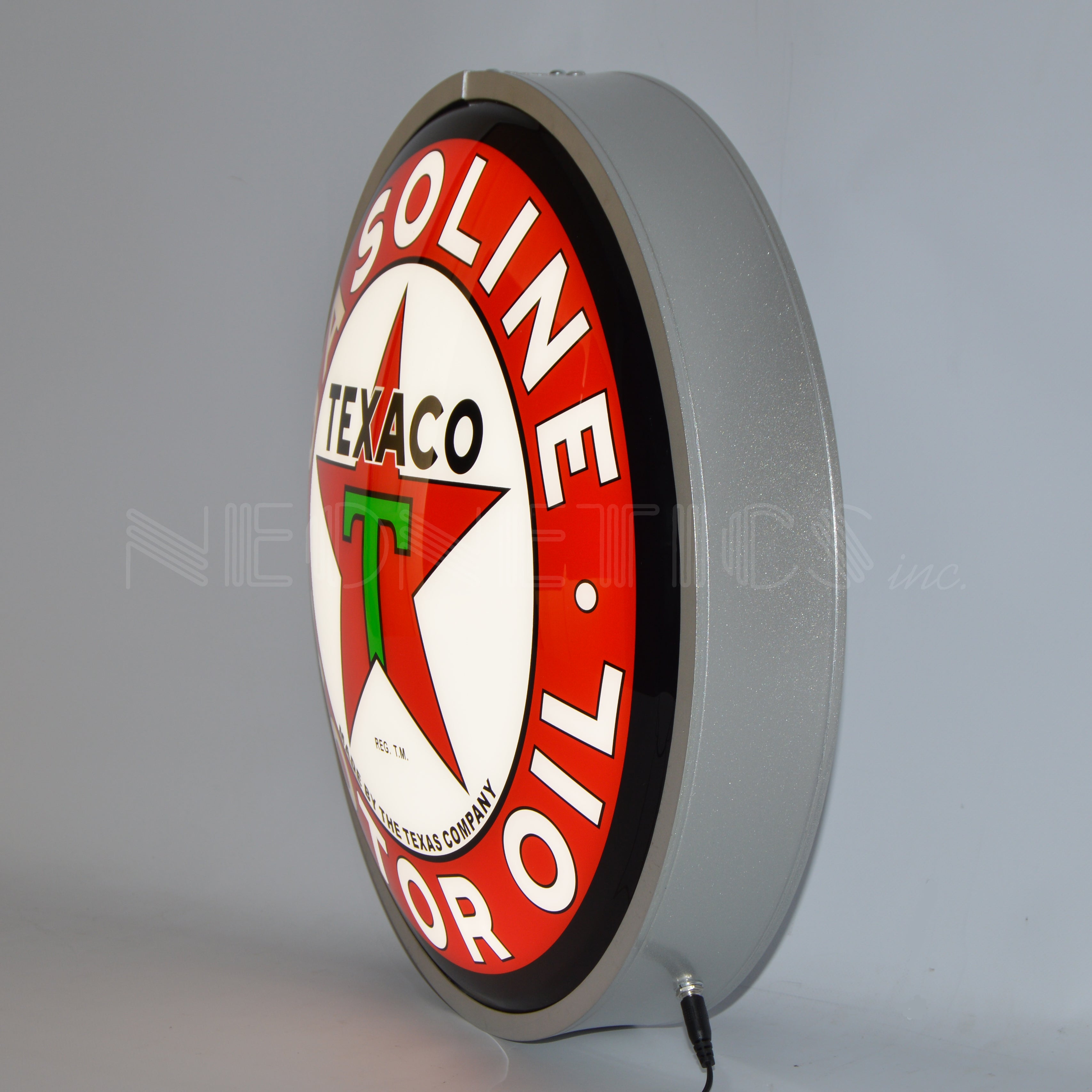 TEXACO MOTOR OIL 15 INCH BACKLIT LED LIGHTED SIGN