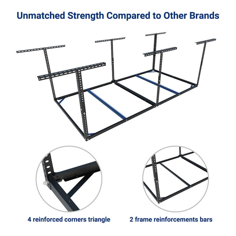 GR48F Basic 4' x 8' Overhead Garage Storage Rack