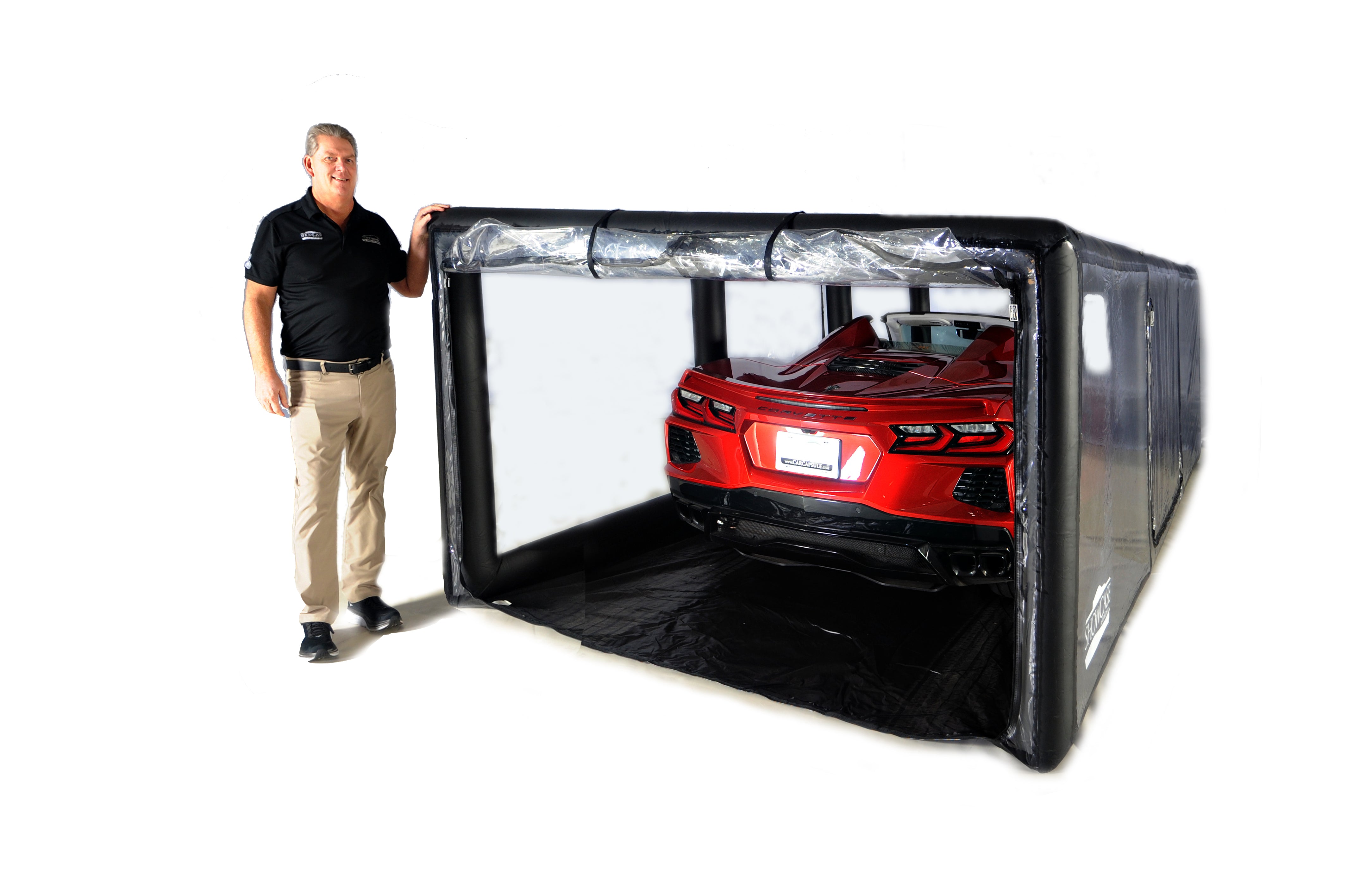 18' Black ShowCase Indoor Stacker Edition