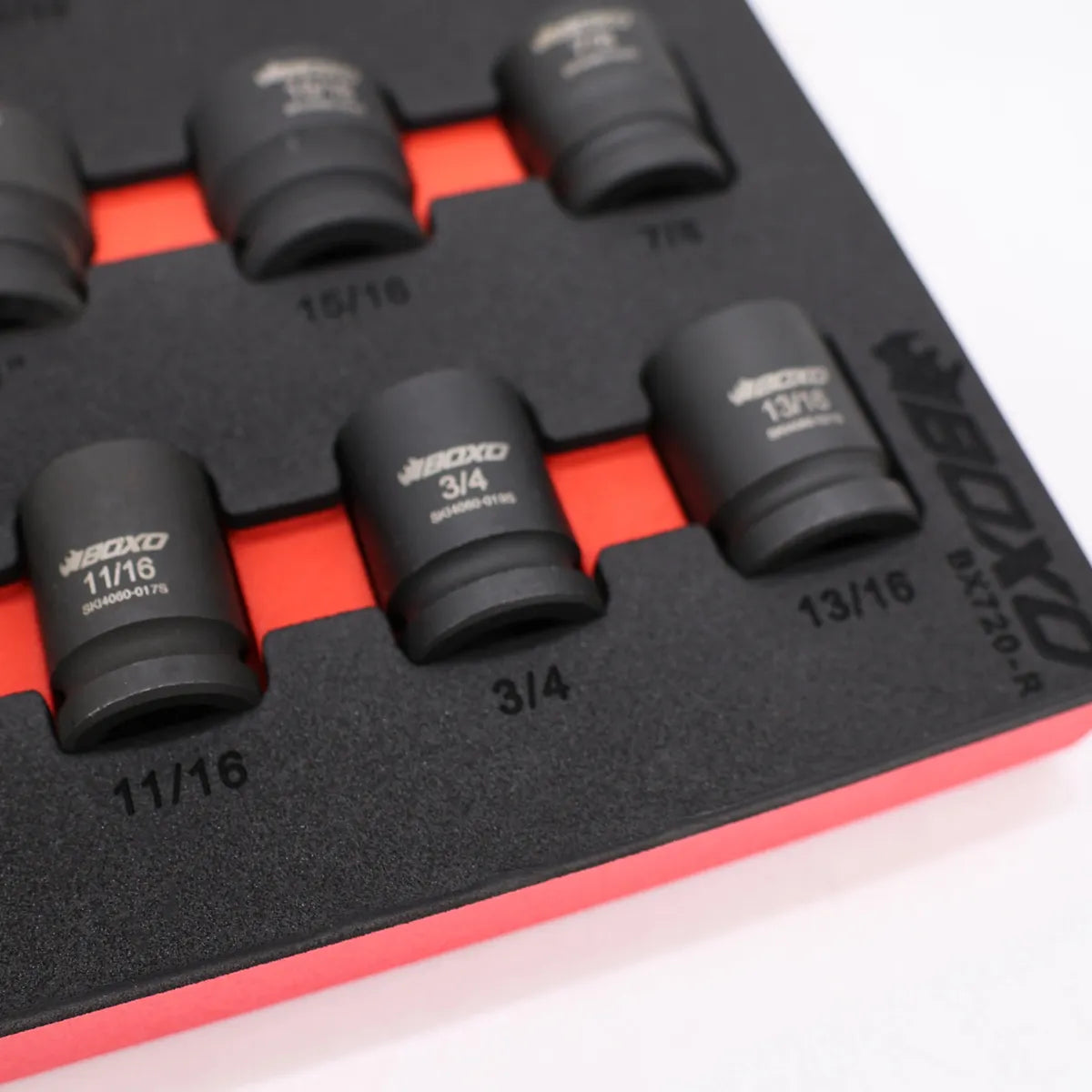 28-Piece 1/2" Drive SAE Impact Socket Set | 2/3 Drawer EVA Foam