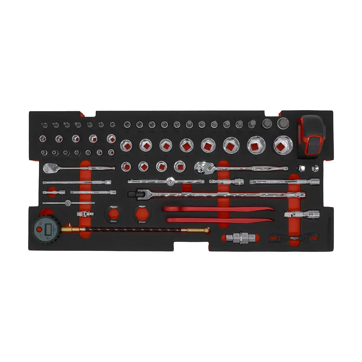 MotoBox | 103-Piece Metric Motorcycle Tool Set with 5-Drawer Hand Carry Tool Box