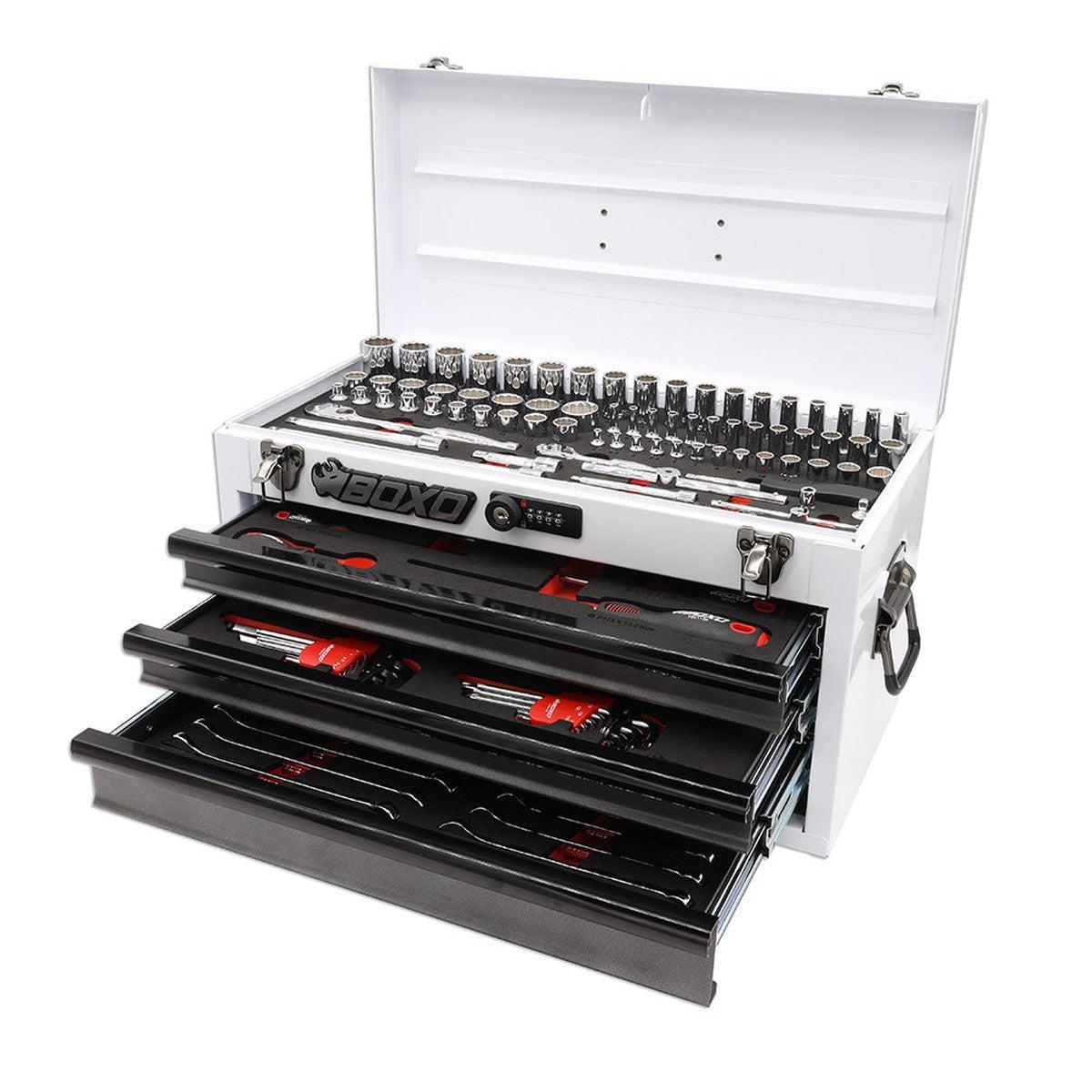 133-Piece Metric 3-Drawer Hand Carry Tool Box