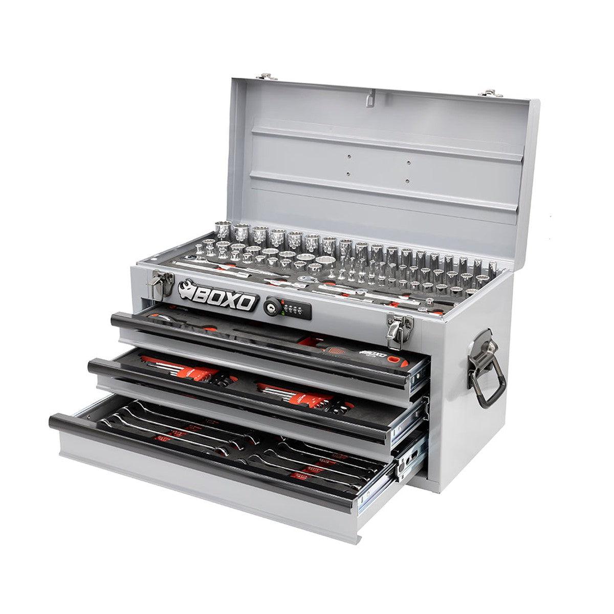 133-Piece Metric 3-Drawer Hand Carry Tool Box