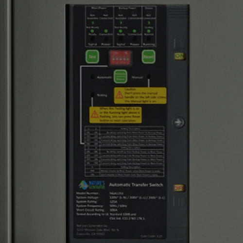 Nature's Generator 125A Automatic Transfer Switch