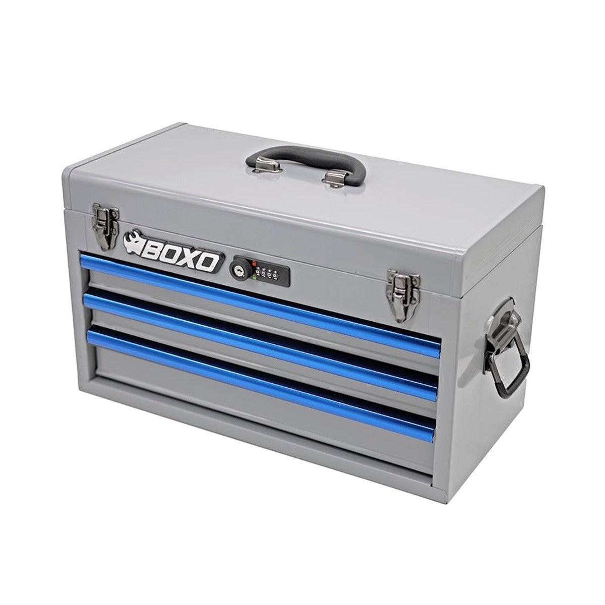 159-Piece Metric and SAE Combo 3-Drawer Hand Carry Tool Box