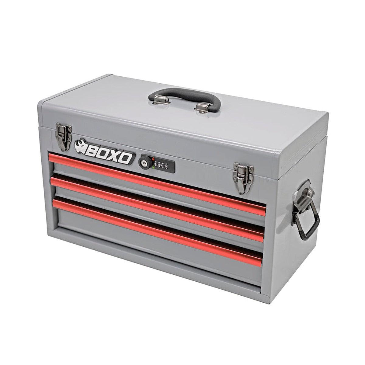 159-Piece Metric and SAE Combo 3-Drawer Hand Carry Tool Box