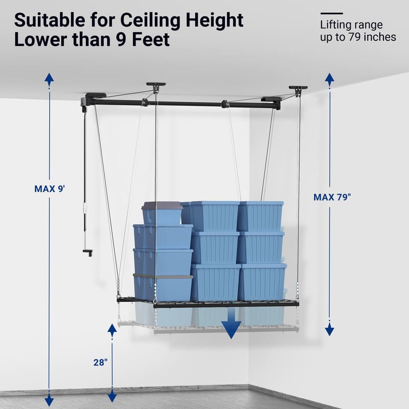 GL1 4x4 FT Garage Lifting Storage Rack