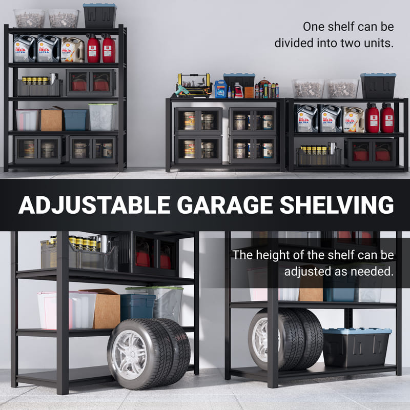 FS26B-SD 2′ × 6′ 5-Tier Metal Shelf FS26B-SD