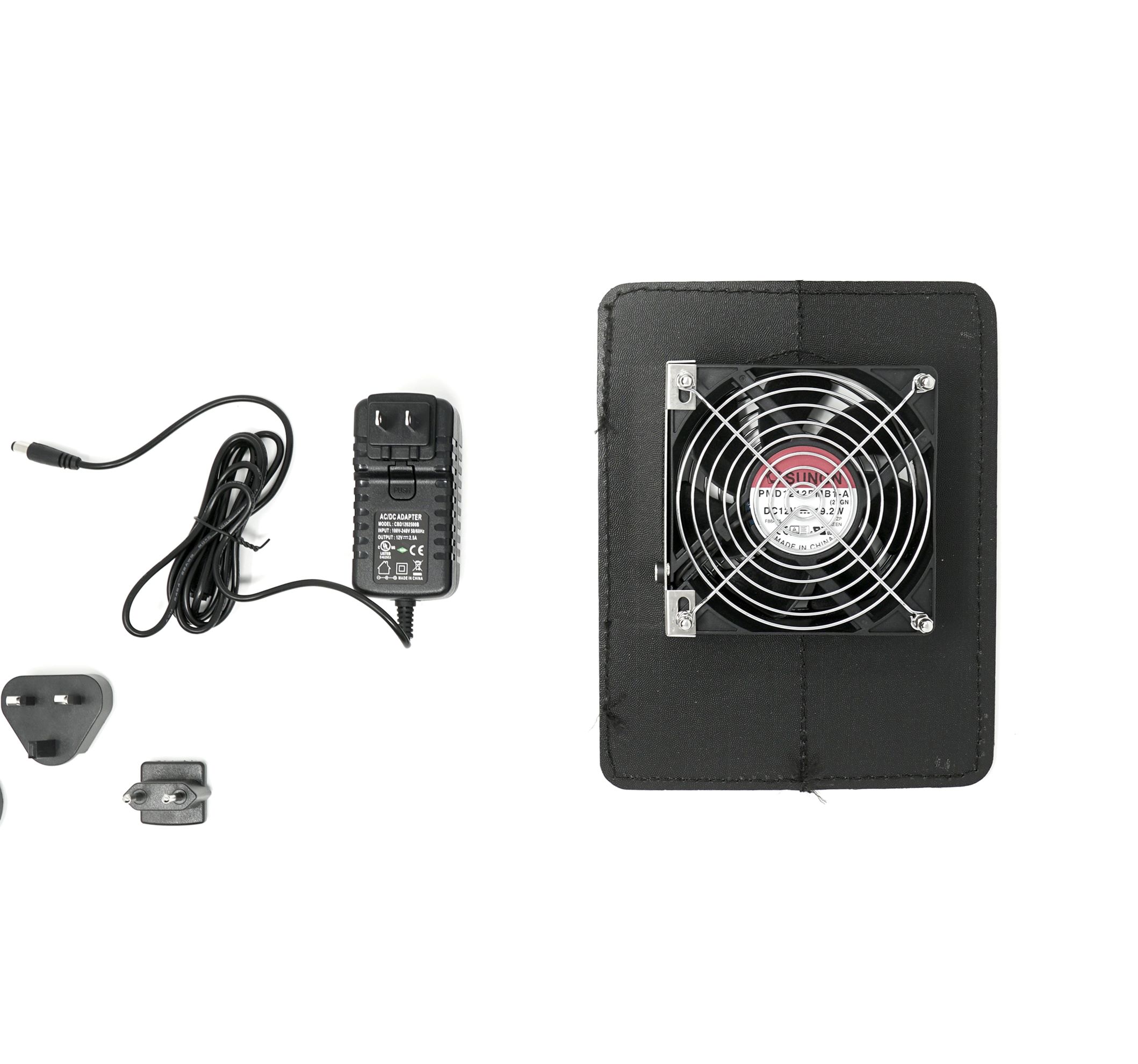 6. Signature Series Fan With Power Supply (CLEAR TOP W/ DOTTED LINE FLOOR or CHECKERBOARD FLOOR)