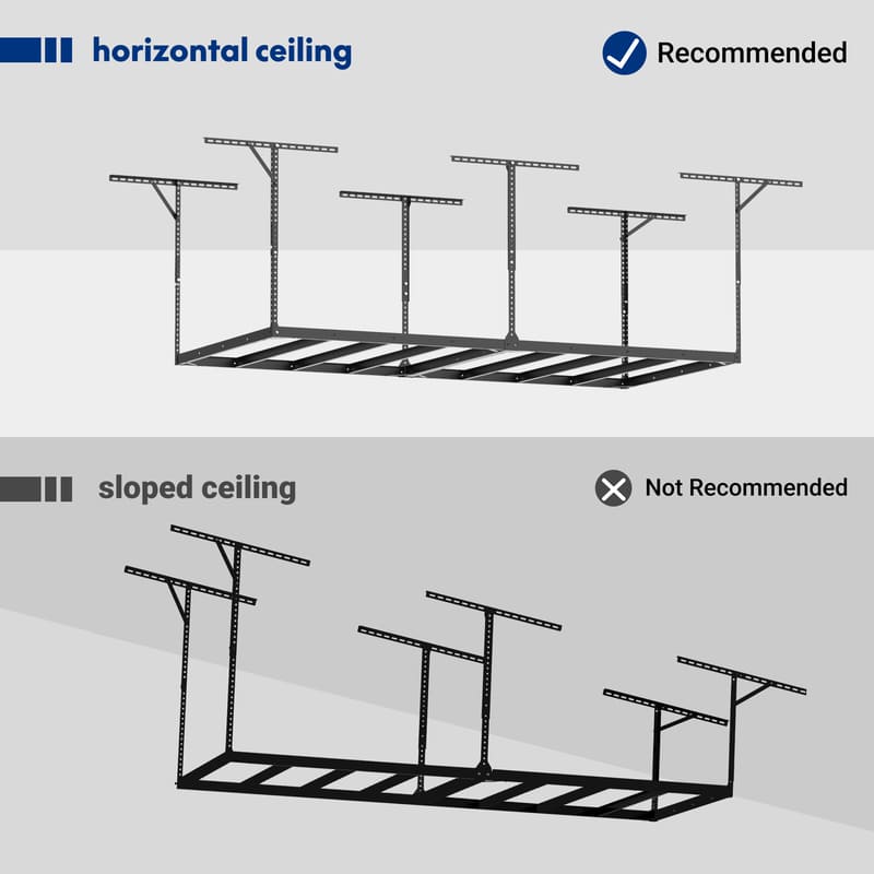 Max Series Frame 4′ x 8′ Heavy Duty Overhead Garage Storage Rack