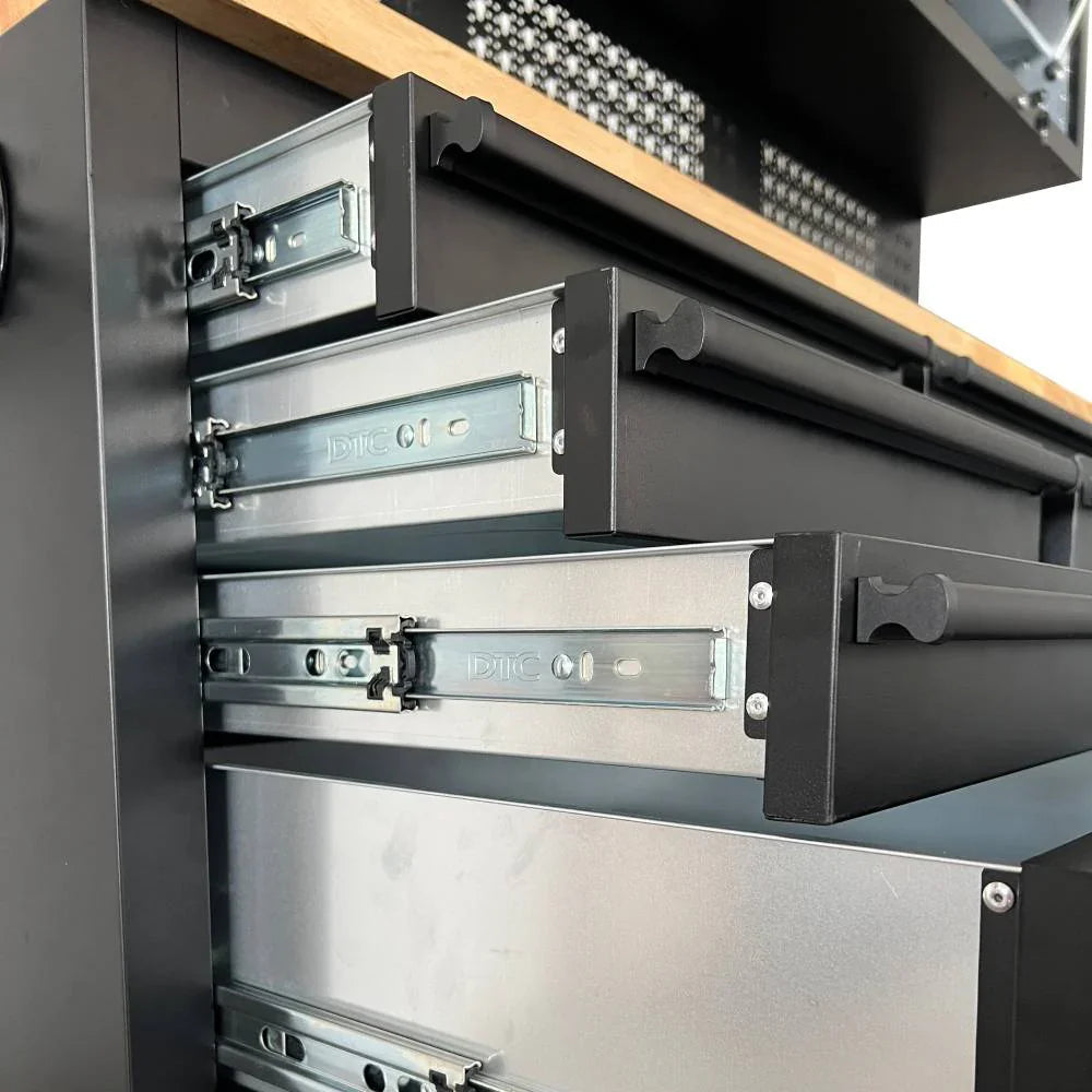 72 inch Rolling Garage Cabinets with Pegboard