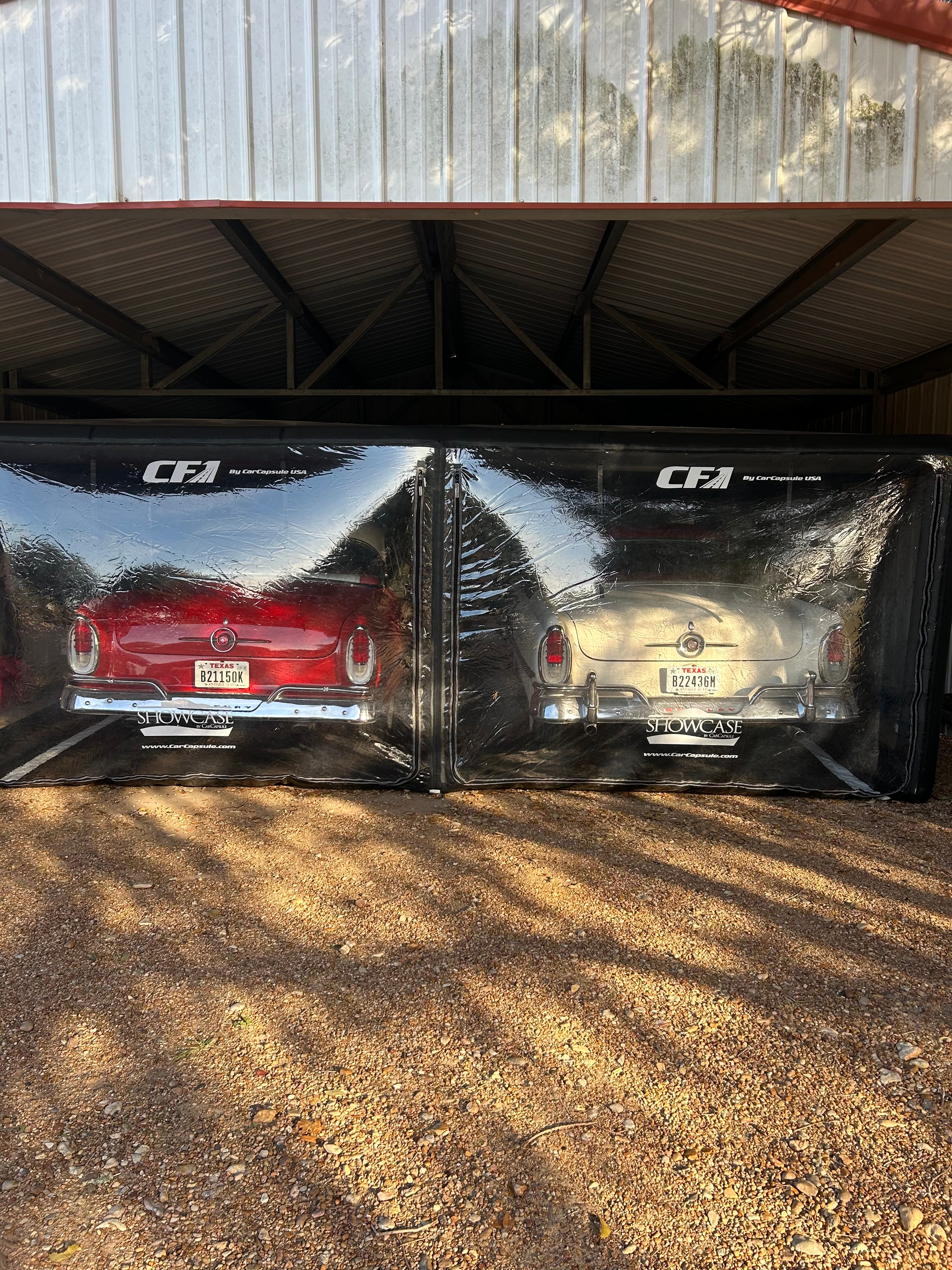 18' Indoor Double Wide CF1 Showcase includes (2) Intellicharger, Led Kit & Road Emblazoned Floor (Patent Pending)