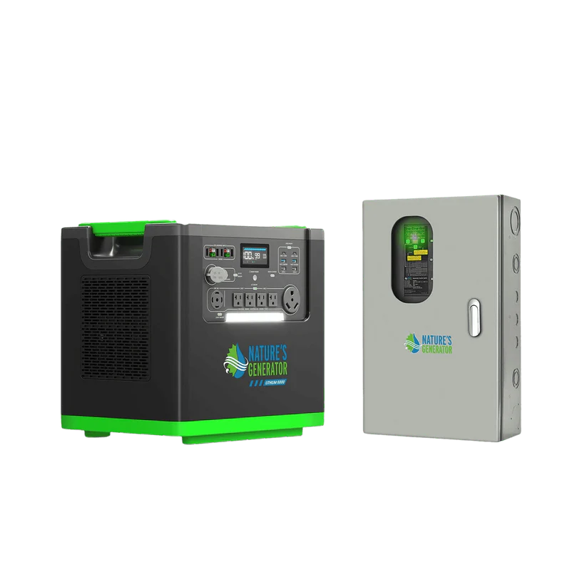 Nature's Generator Lithium 6000 and Transfer Switch