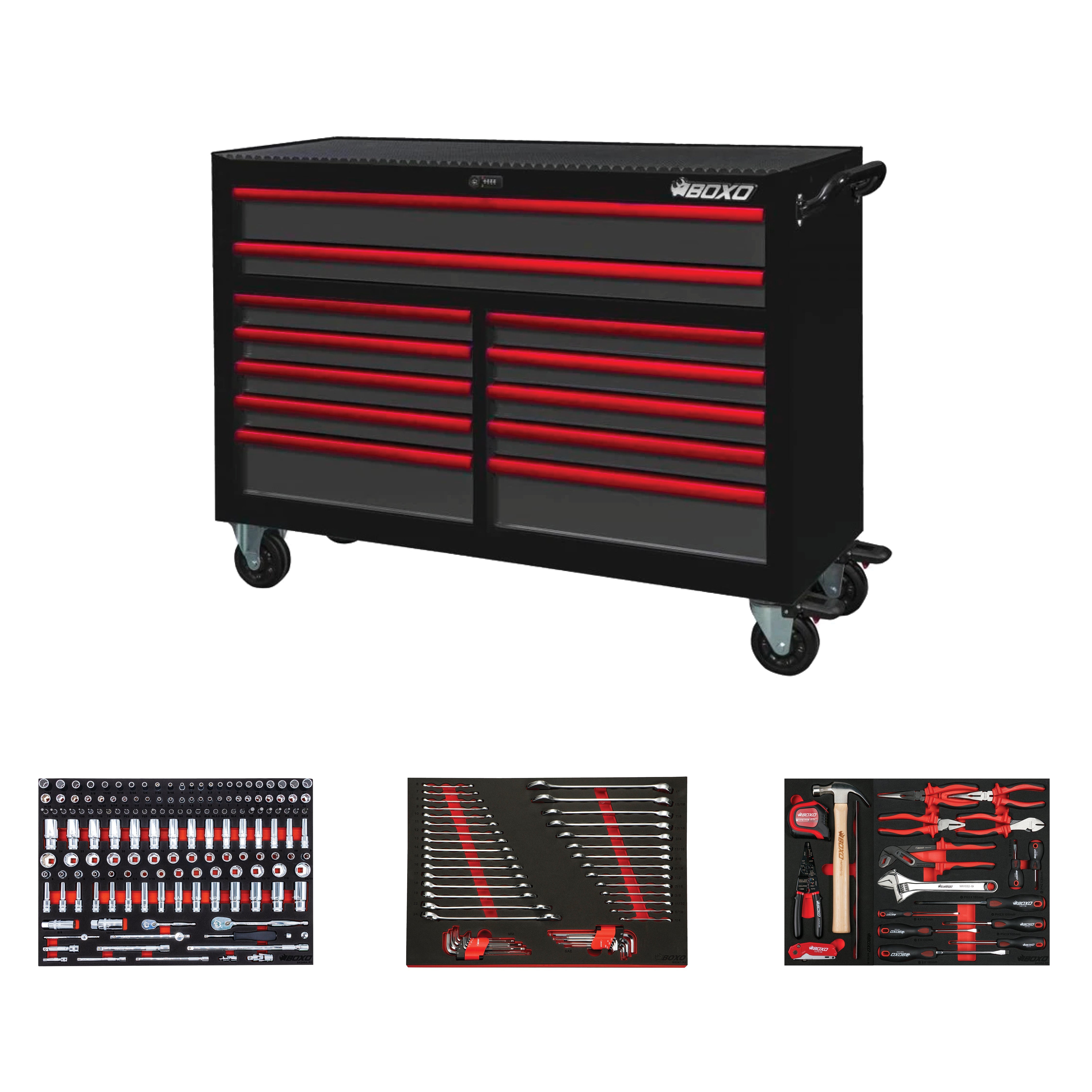 Pro Series | 53" 12-Drawer Rolling Tool Box