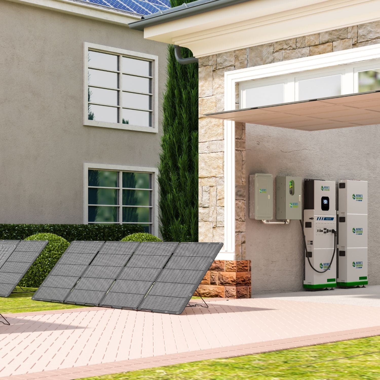 MyGrid 10K with Transfer Switch for House Battery Backup