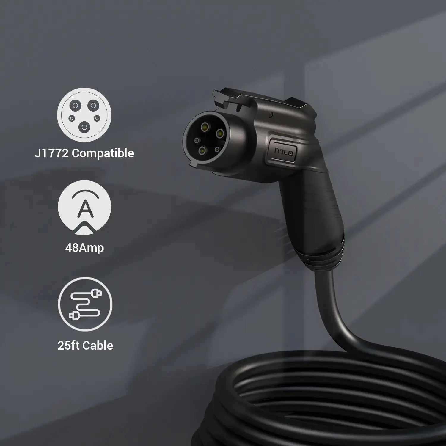 IYILO Pro EV Charger Level 2 Hardwired with Energy Meter (48A)