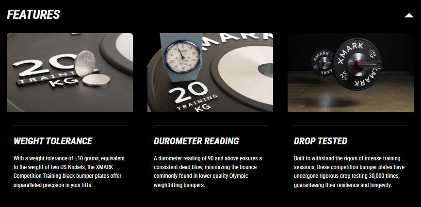 Black Premium IWF Training Bumpers (KG) Pairs and Sets