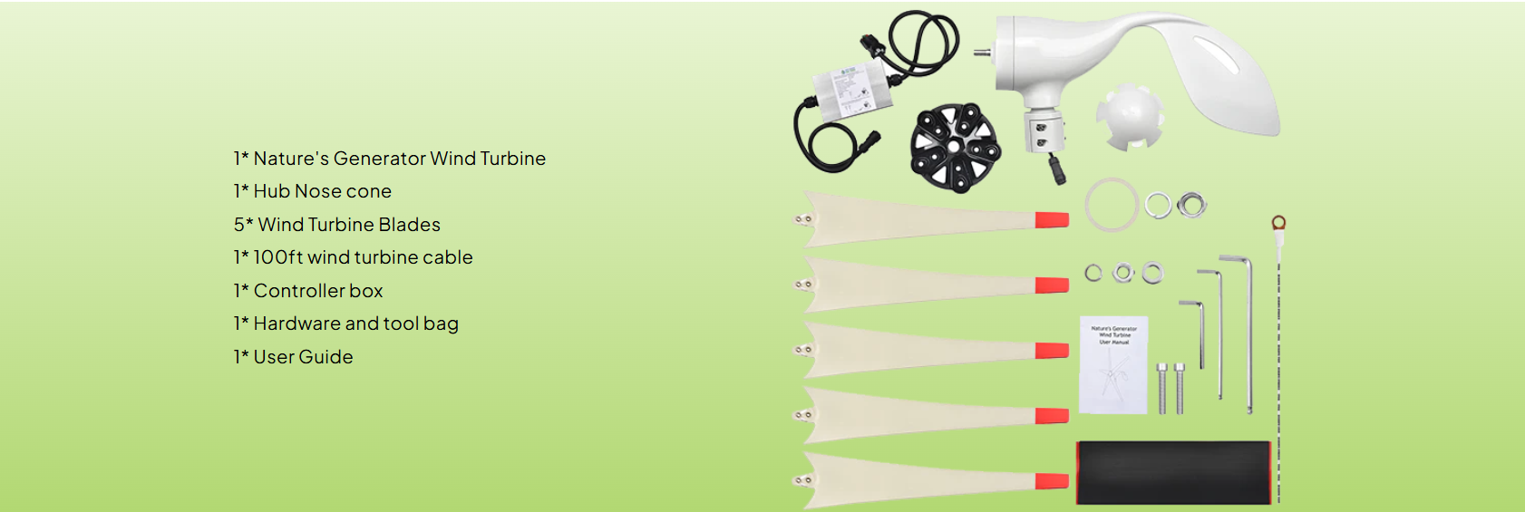 Nature's Generator 150W Wind Turbine