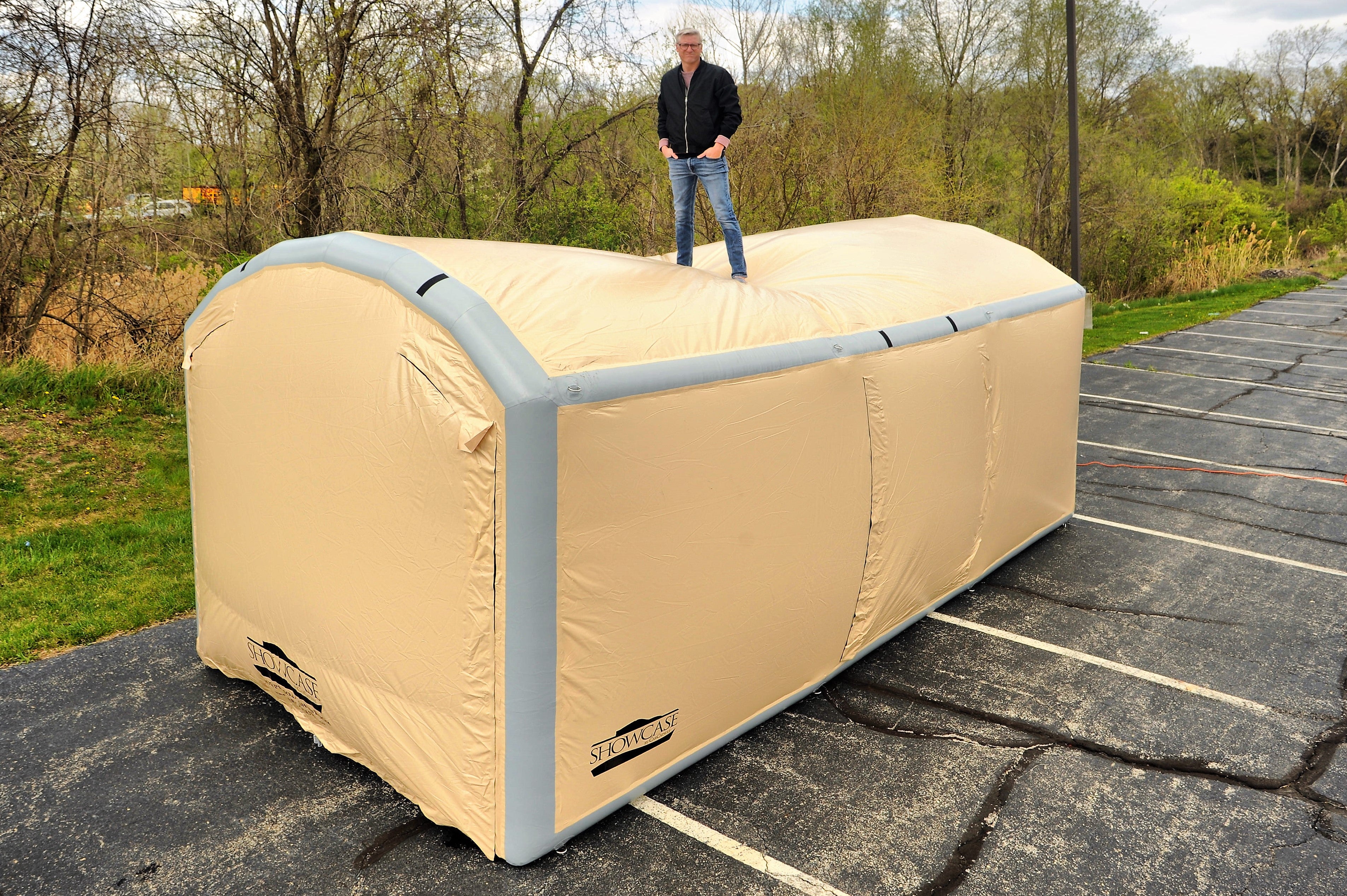 20' Arched Roof 9' High Outdoor Showcase (20x10x7' with 9' Arch) (84" Drive In Height & 96" Drive In Width) BACKORDER ETA 9-20
