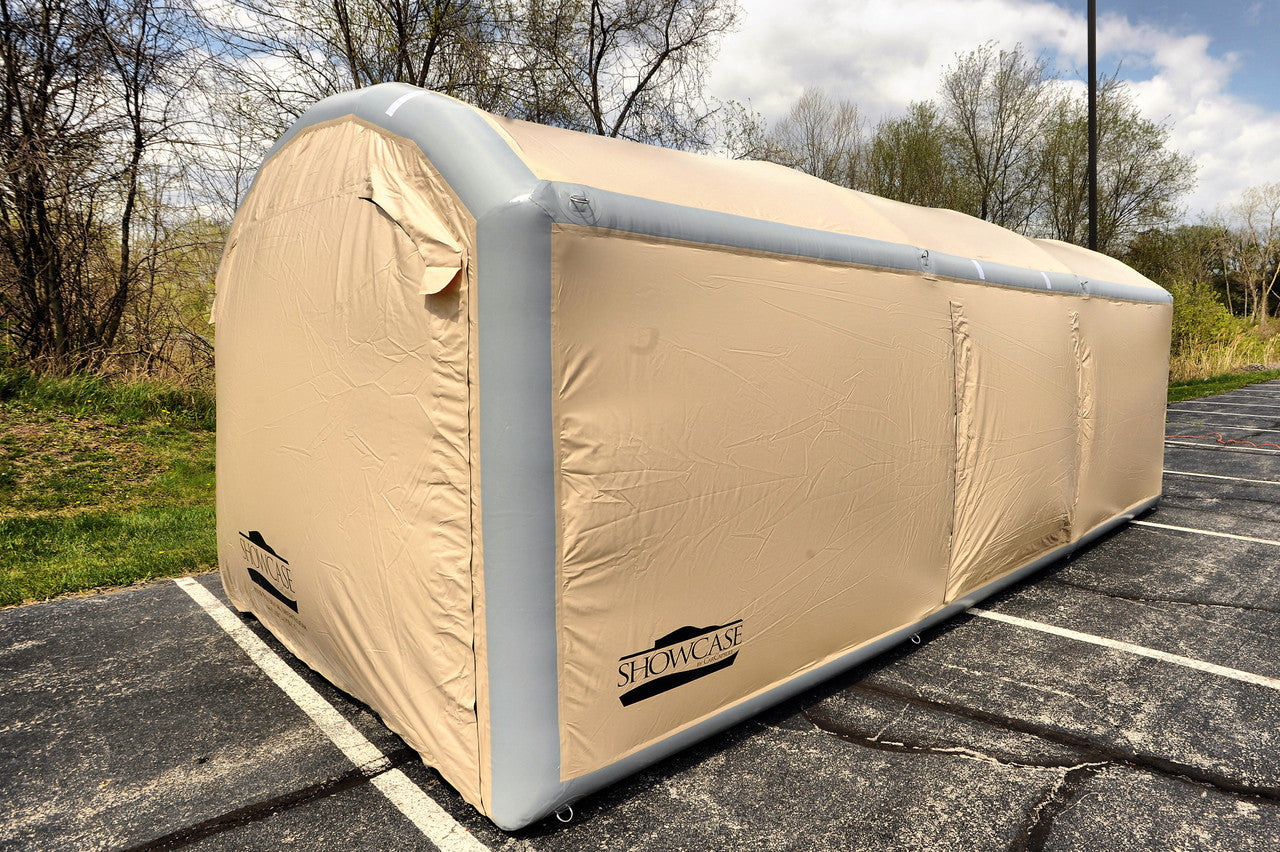20' Arched Roof 9' High Outdoor Showcase (20x10x7' with 9' Arch) (84" Drive In Height & 96" Drive In Width) BACKORDER ETA 9-20