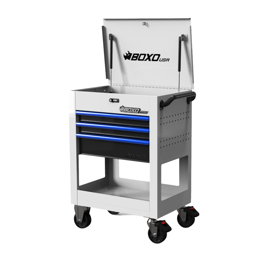 Pro Series | 28" 3-Drawer Flip top Service Cart Tool Box