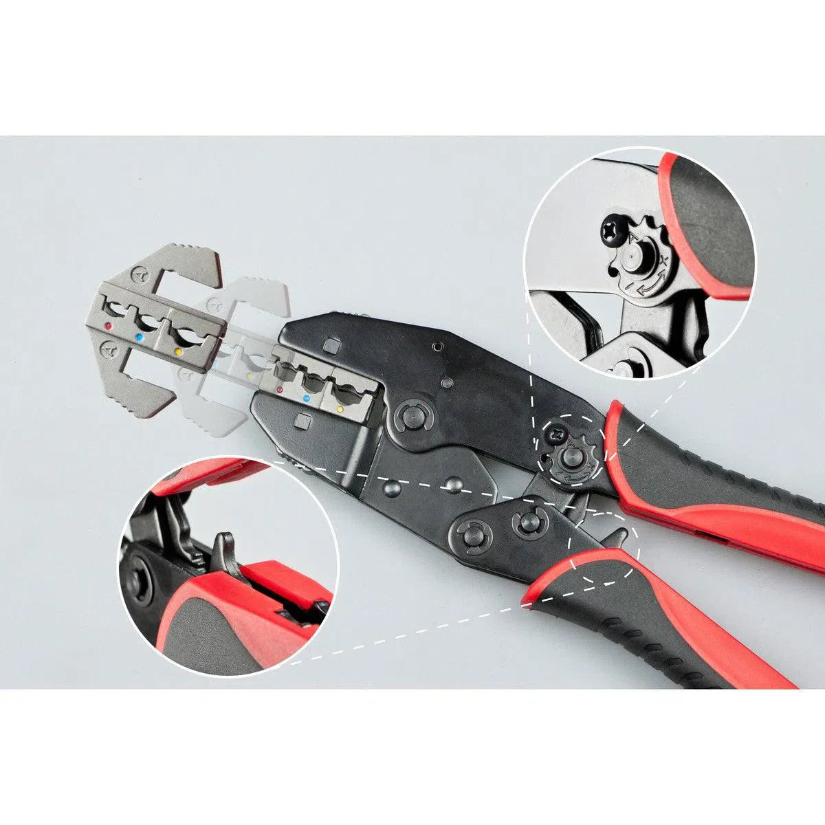 7-Piece Interchangeable Head Wire Crimper Kit