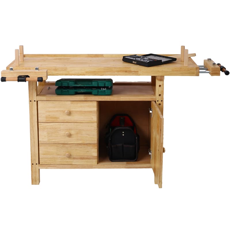 Wooden Workbench for Garage Workshop