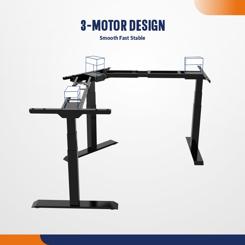 WB5TB L-shaped Electric Height Adjustable Workbench