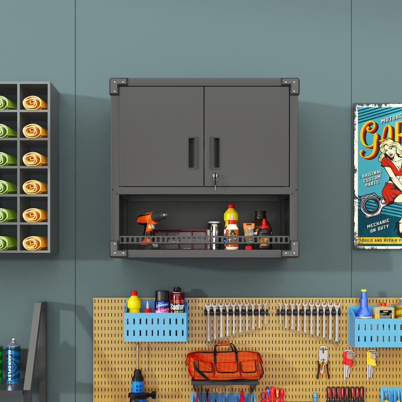 WSC4 Pro Metal Wall-Mounted Tool Storage Cabinet