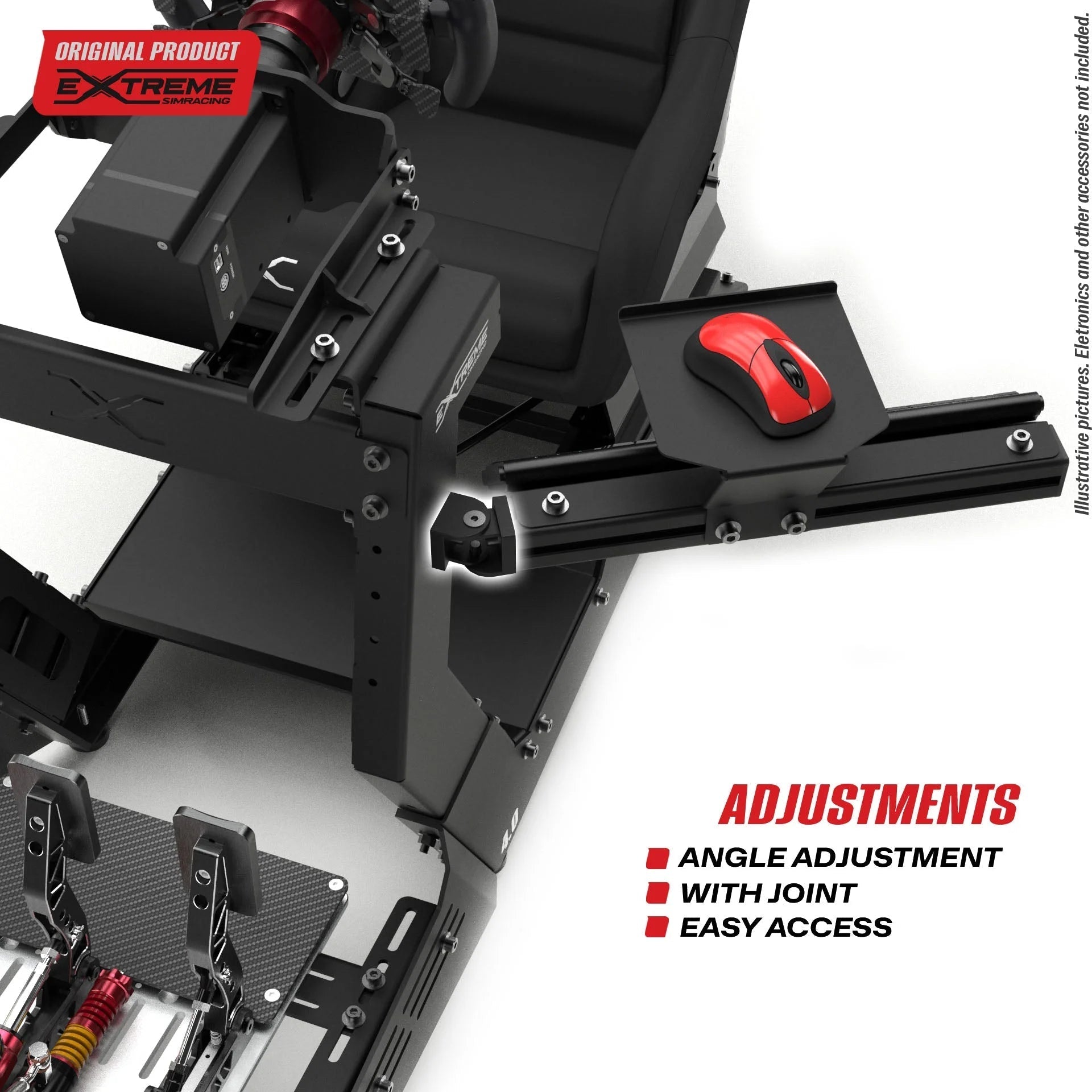 ARTICULATED KEYBOARD AND MOUSE TRAY FOR CHASSIS 4.0 - Garage Rebel